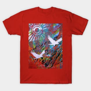 Flying Free Monoprint T-Shirt